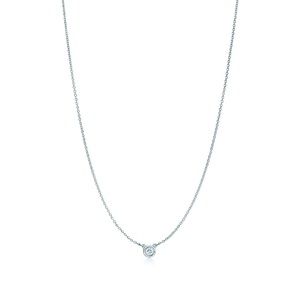 Elsa Peretti® Diamonds by the Yard® Single Diamond Pendant in Silver